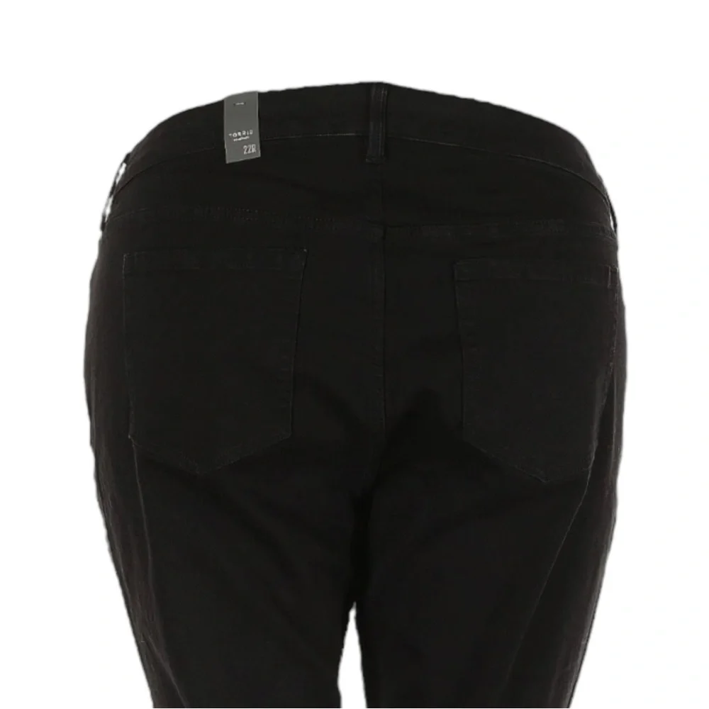 Torrid Perfect Skinny Ankle Vintage Stretch Black Jeans 22R NWT